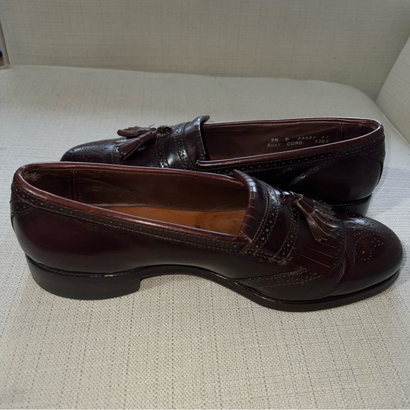 Allen Edmonds Brown “Bridgeton” Slip On Kiltie Tassel Loafer Size 9.5D - Picture 8 of 12